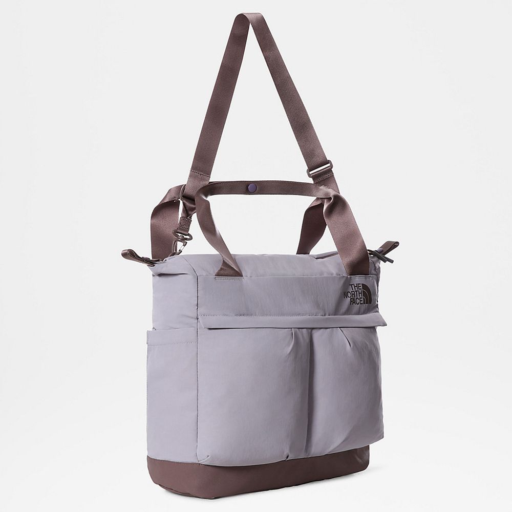 The North Face Tote Bag Womens Australia - The North Face Never Stop Grey / Purple (JRT-819725)